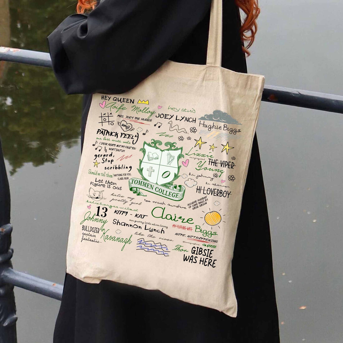 Boys of Tommen Tote Bag, Rugby Team Tote Bag, Tommen College Tote Bag, Bookish Merch, Rugby College Tote Bag