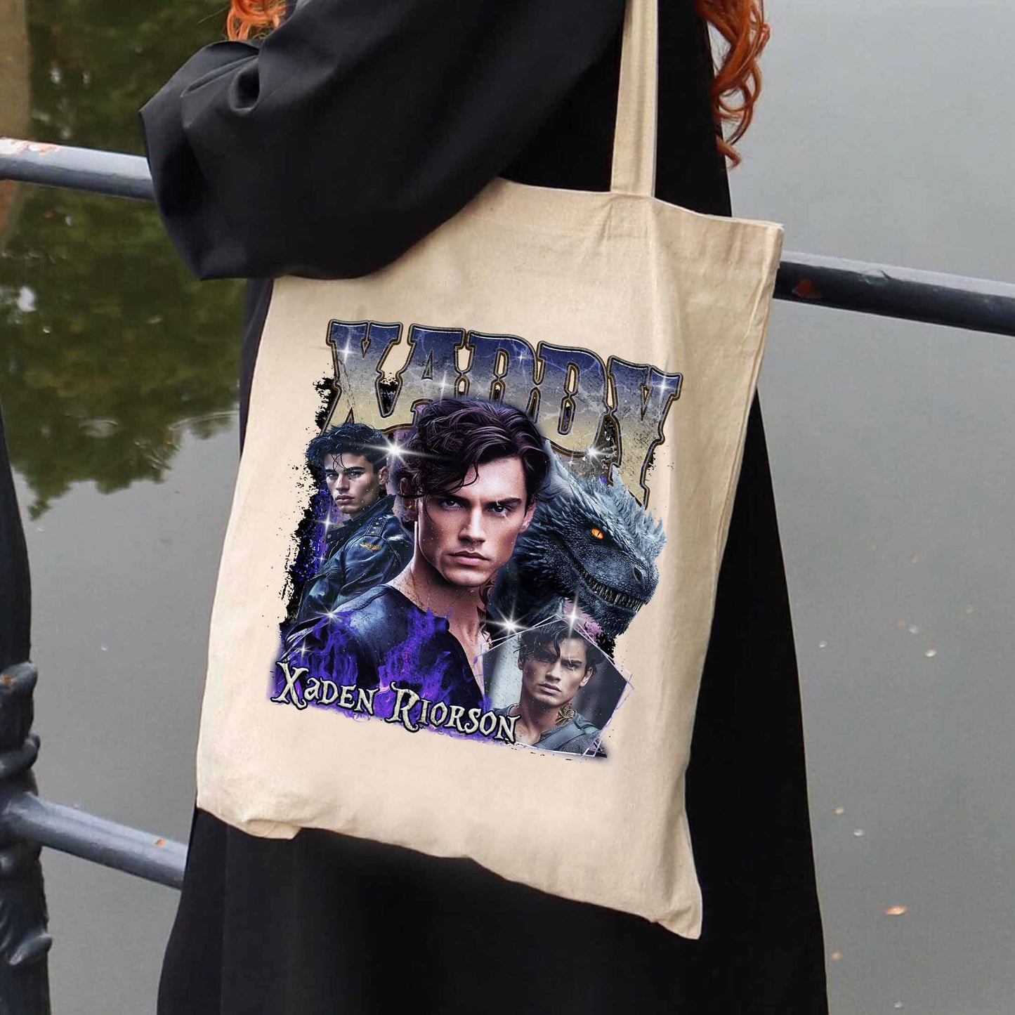 Bookish Tote Bag,Xaden Riorson Tote Bag, Fourth Wing Tote Bag, Dragon Rider Shirt,Basgiath War Tote Bag