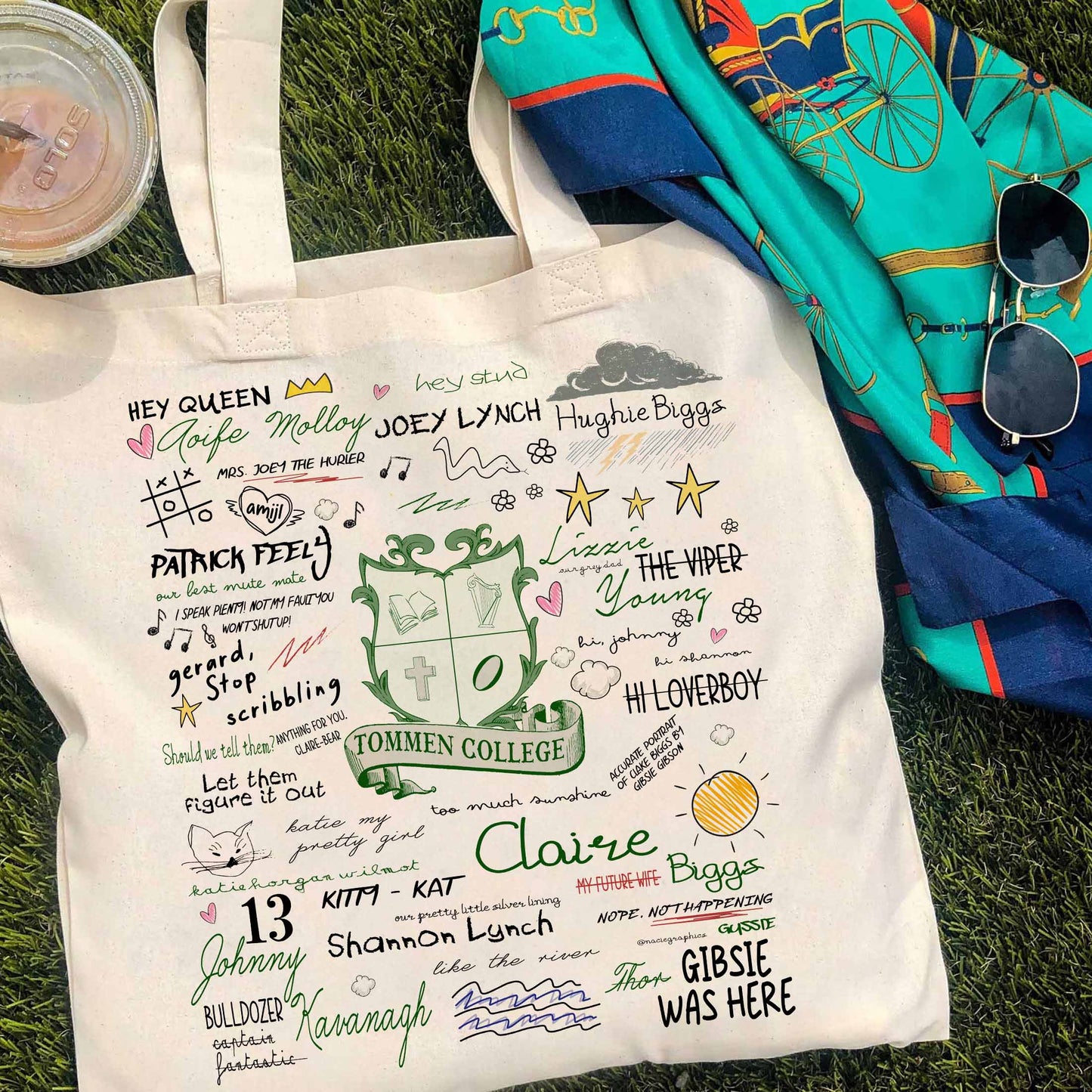 Boys of Tommen Tote Bag, Rugby Team Tote Bag, Tommen College Tote Bag, Bookish Merch, Rugby College Tote Bag