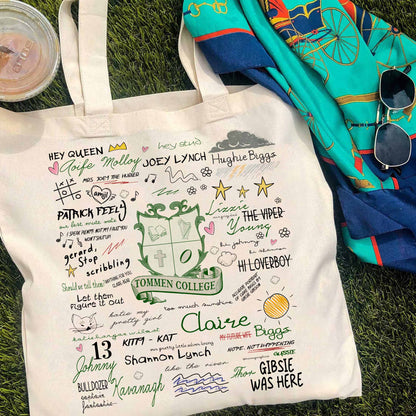 Boys of Tommen Tote Bag, Rugby Team Tote Bag, Tommen College Tote Bag, Bookish Merch, Rugby College Tote Bag