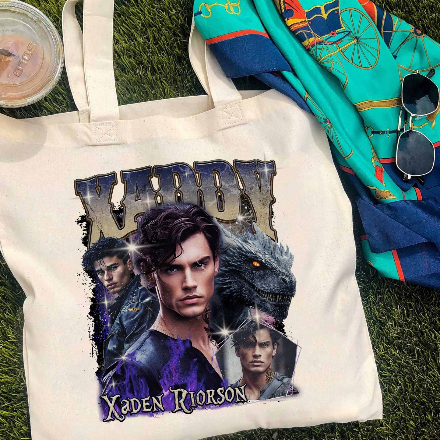 Bookish Tote Bag,Xaden Riorson Tote Bag, Fourth Wing Tote Bag, Dragon Rider Shirt,Basgiath War Tote Bag