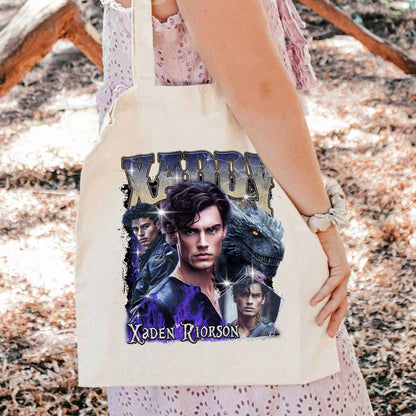 Bookish Tote Bag,Xaden Riorson Tote Bag, Fourth Wing Tote Bag, Dragon Rider Shirt,Basgiath War Tote Bag