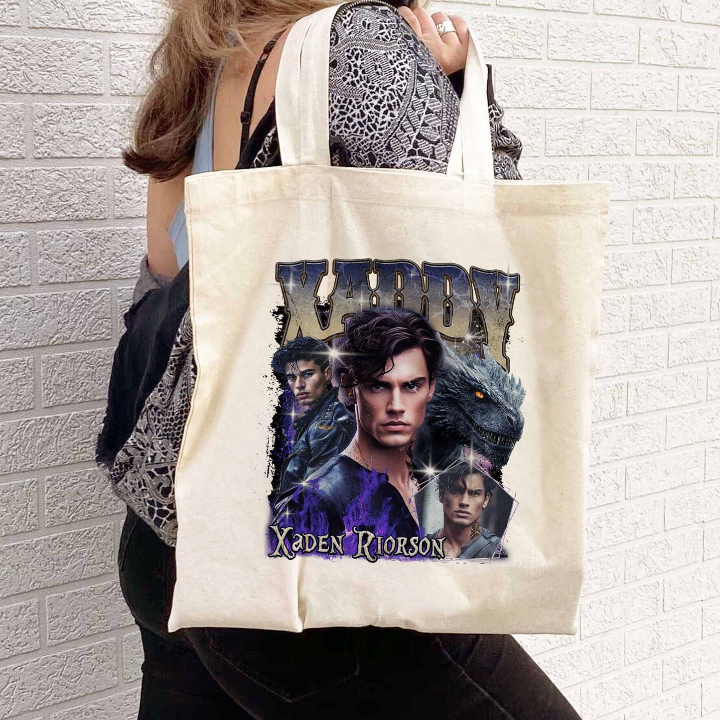 Bookish Tote Bag,Xaden Riorson Tote Bag, Fourth Wing Tote Bag, Dragon Rider Shirt,Basgiath War Tote Bag