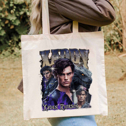 Bookish Tote Bag,Xaden Riorson Tote Bag, Fourth Wing Tote Bag, Dragon Rider Shirt,Basgiath War Tote Bag