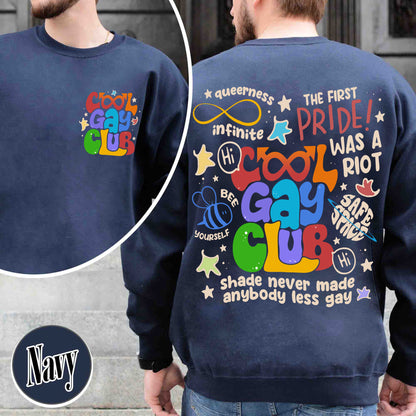 Cool Gays Club Sweatshirt, Pride Sweatshirt, Pride Month, Gay Pride Lgbt, Equality Sweatshirt,Lgbtq Gift,Rainbow Sweatshirt,Lgbt Pride Sweatshirt,Be Kind