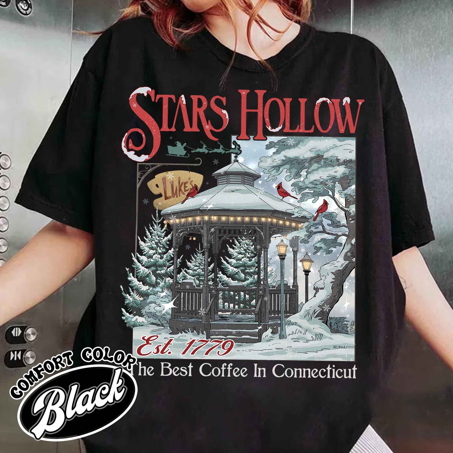 Stars Hollow Christmas Festival Shirt, Stars Hollows Shirt, Christmas Gift, Connecticut Shirt, Retro Style Shirt, Stars Hollow 1779 Connecticut