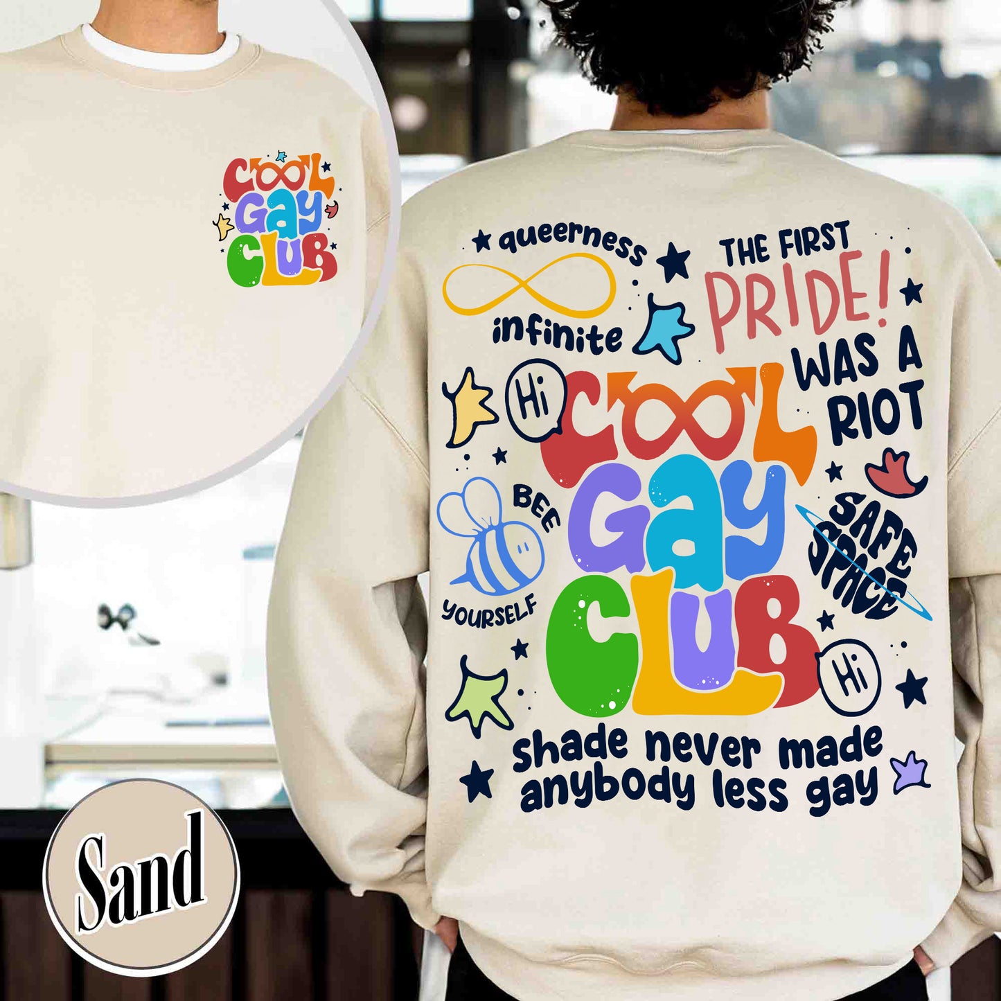 Cool Gays Club Sweatshirt, Pride Sweatshirt, Pride Month, Gay Pride Lgbt, Equality Sweatshirt,Lgbtq Gift,Rainbow Sweatshirt,Lgbt Pride Sweatshirt,Be Kind