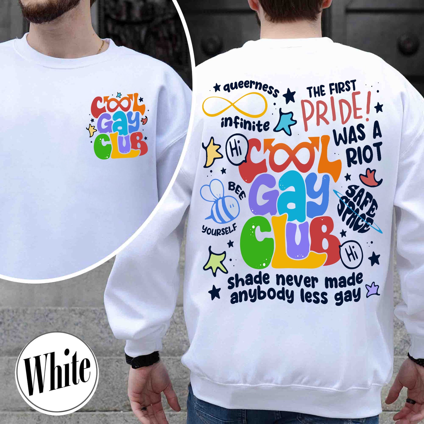 Cool Gays Club Sweatshirt, Pride Sweatshirt, Pride Month, Gay Pride Lgbt, Equality Sweatshirt,Lgbtq Gift,Rainbow Sweatshirt,Lgbt Pride Sweatshirt,Be Kind