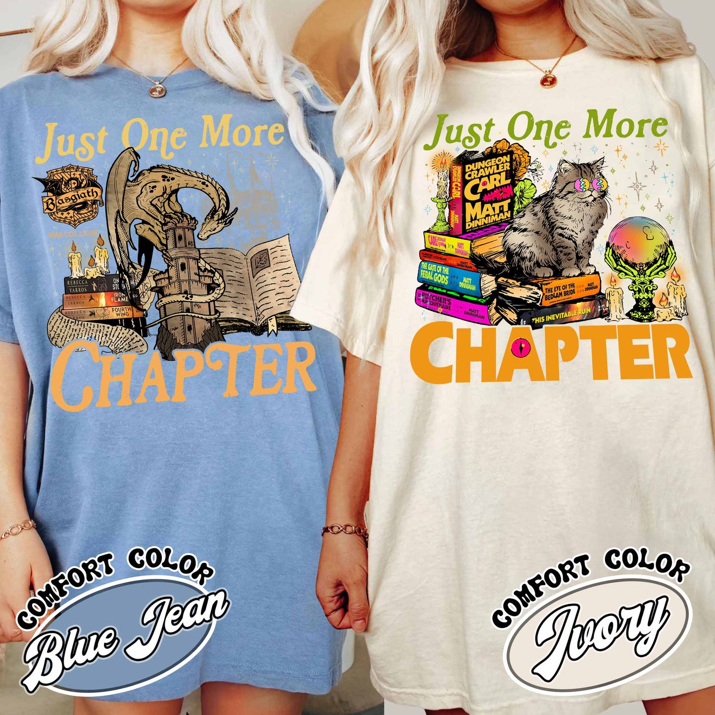 Bookish Comfort Colors Shirt,Just One More Chapter Shirt, Book Lover Gift, Reading Shirt