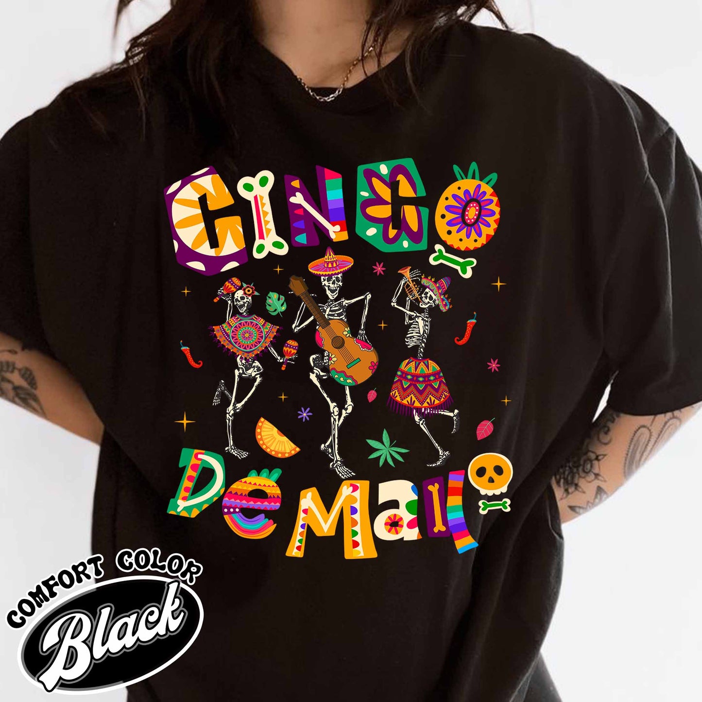 Cinco De Mayo Comfor Colors Shirt, Skeleton Dabbing, Skeleton Cinco De Mayo,Taco Shirt, Lets Fiesta Tee,Mexican Fiesta,