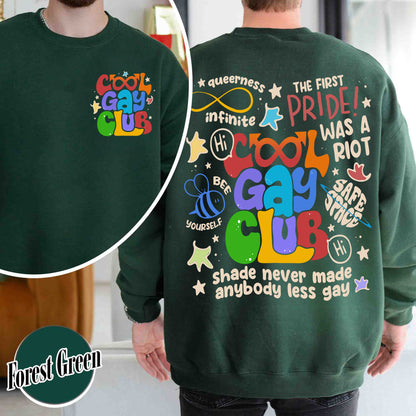 Cool Gays Club Sweatshirt, Pride Sweatshirt, Pride Month, Gay Pride Lgbt, Equality Sweatshirt,Lgbtq Gift,Rainbow Sweatshirt,Lgbt Pride Sweatshirt,Be Kind