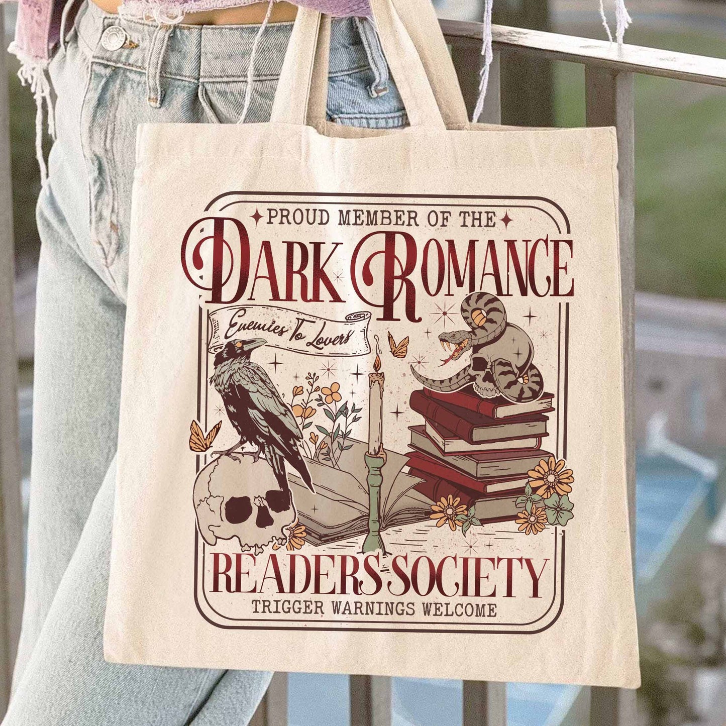 Dark Romance Book Club Bag, Good Girls Read Dark Romance Bag, Dark Romance Social Club, Dark Romance Era, Dark Romance Gift, Book Lover