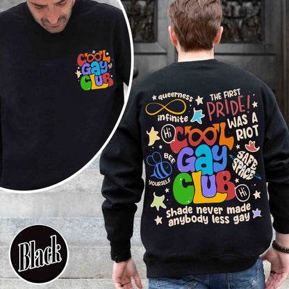 Cool Gays Club Sweatshirt, Pride Sweatshirt, Pride Month, Gay Pride Lgbt, Equality Sweatshirt,Lgbtq Gift,Rainbow Sweatshirt,Lgbt Pride Sweatshirt,Be Kind