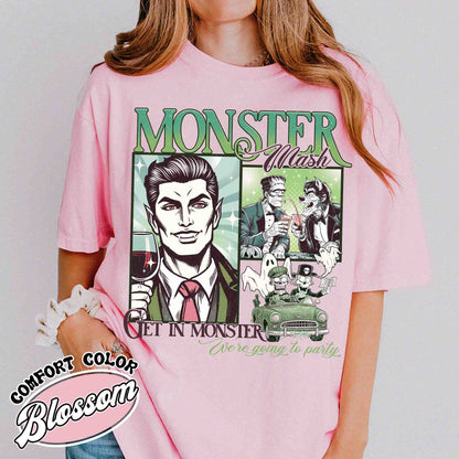 Monster Mash Comfort Colors, Monster Mash Shirt, Monster Mash Tshirt, Ghost Halloween Shirt, Get in Monster Shirt, Monster Shirt, Fall Shirt