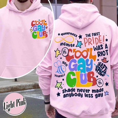 Cool Gays Club Hoodie, Pride Hoodie, Pride Month, Gay Pride Lgbt, Equality Hoodie,Lgbtq Gift,Rainbow Hoodie,Lgbt Pride Hoodie,Be Kind