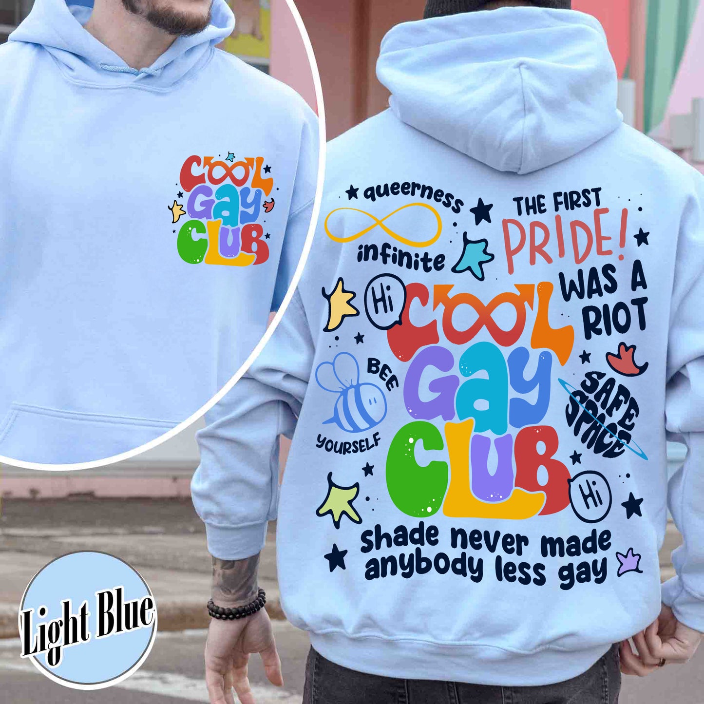 Cool Gays Club Hoodie, Pride Hoodie, Pride Month, Gay Pride Lgbt, Equality Hoodie,Lgbtq Gift,Rainbow Hoodie,Lgbt Pride Hoodie,Be Kind