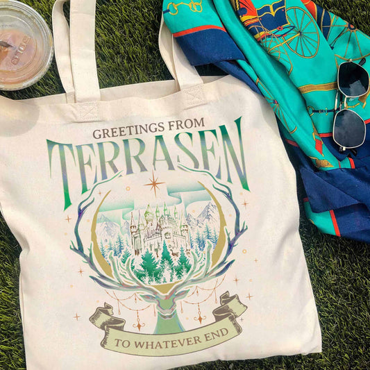 Throne Of Glass Bag, Sjm Terrasen Bag, Reading Lover, Book Lover Bag,Elirea Crescent City Aelin Galathynius,Tog Bag