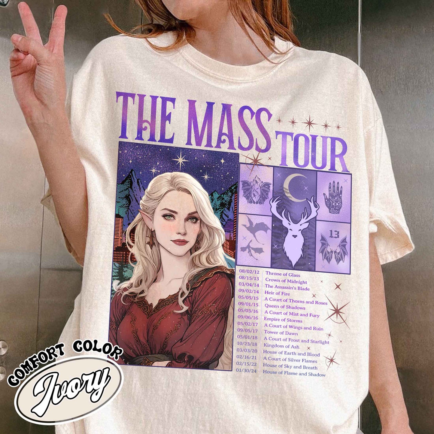 The Maas Tour Shirt, TOG Shirt, ACOTAR Shirt, ACOTAR TOG Crescent City Shirt, Sjm Tour Shirt, Book Shirt Sjm, Book Lovers Shirt, Bookish Shirt