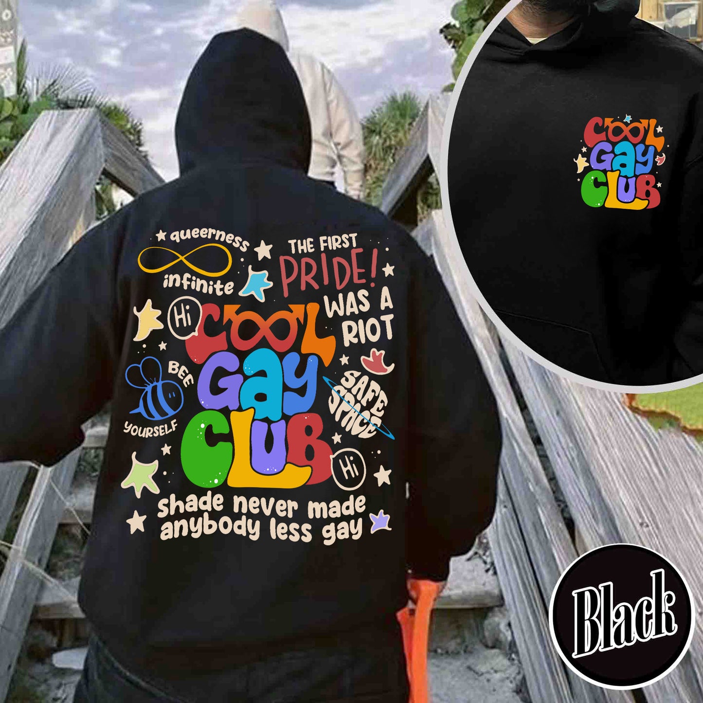Cool Gays Club Hoodie, Pride Hoodie, Pride Month, Gay Pride Lgbt, Equality Hoodie,Lgbtq Gift,Rainbow Hoodie,Lgbt Pride Hoodie,Be Kind