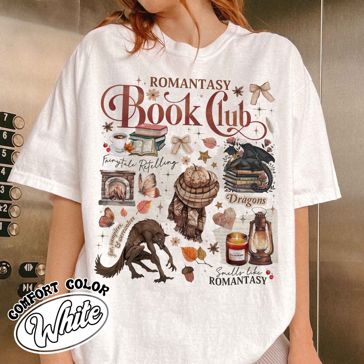 Romantasy Reader Book Club, Romantasy Book Club Shirt, Fall Book Shirt, Fall Love With Reading, Fall Book Club Shirt, Fall Bookish Shirt