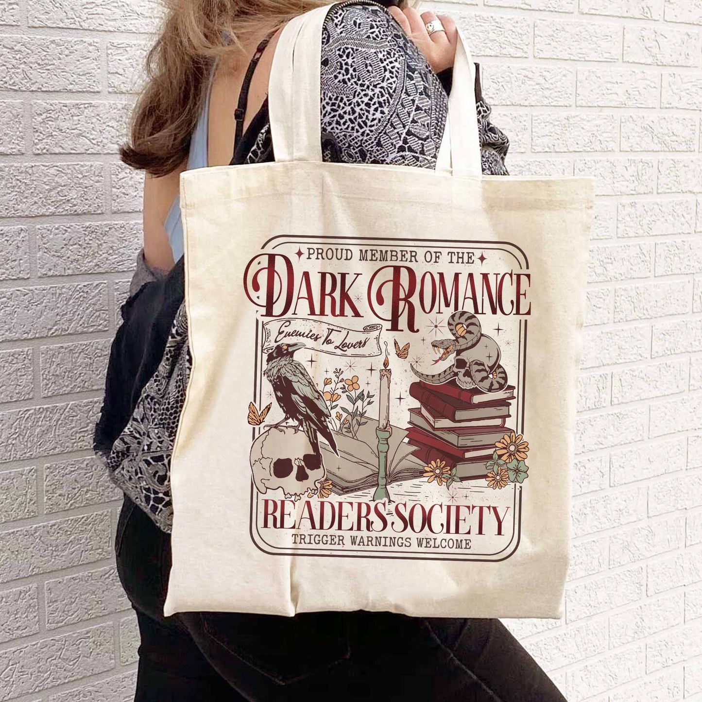 Dark Romance Book Club Bag, Good Girls Read Dark Romance Bag, Dark Romance Social Club, Dark Romance Era, Dark Romance Gift, Book Lover