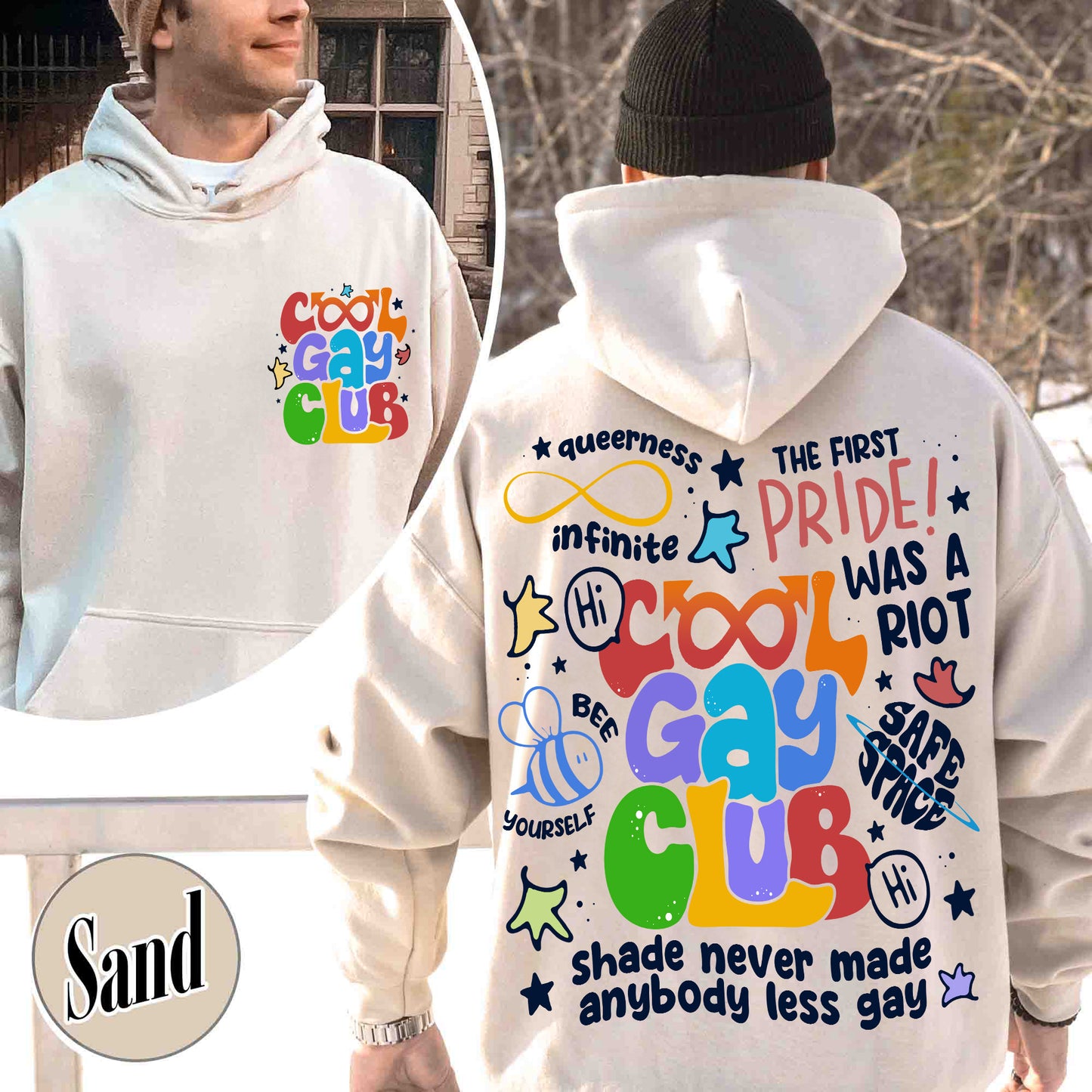 Cool Gays Club Hoodie, Pride Hoodie, Pride Month, Gay Pride Lgbt, Equality Hoodie,Lgbtq Gift,Rainbow Hoodie,Lgbt Pride Hoodie,Be Kind