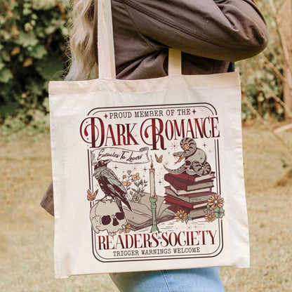 Dark Romance Book Club Bag, Good Girls Read Dark Romance Bag, Dark Romance Social Club, Dark Romance Era, Dark Romance Gift, Book Lover