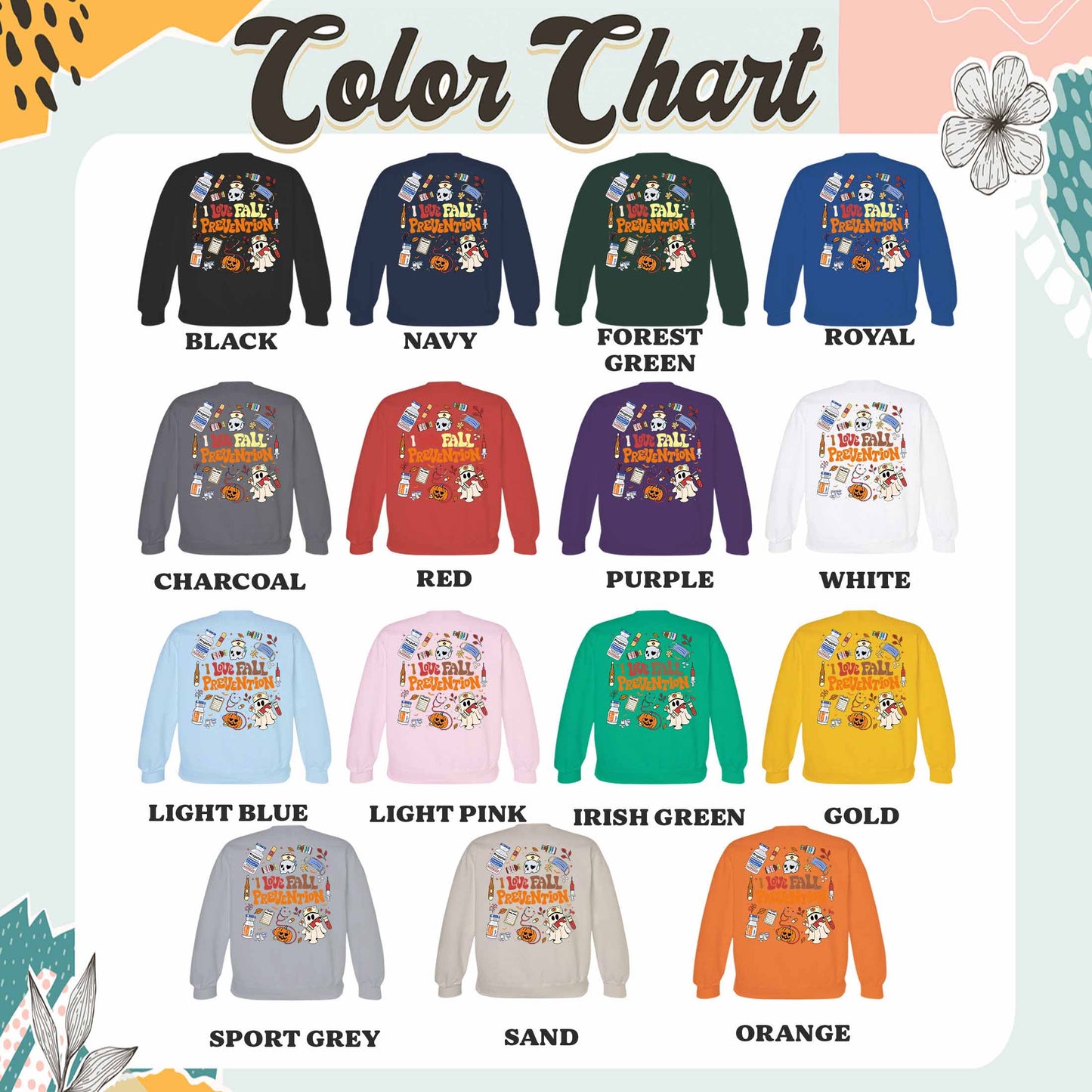 Halloween Nurse Sweatshirt, Custom Fall Nurse Prevention Sweatshirt, Nurse Boo Crew Sweatshirt