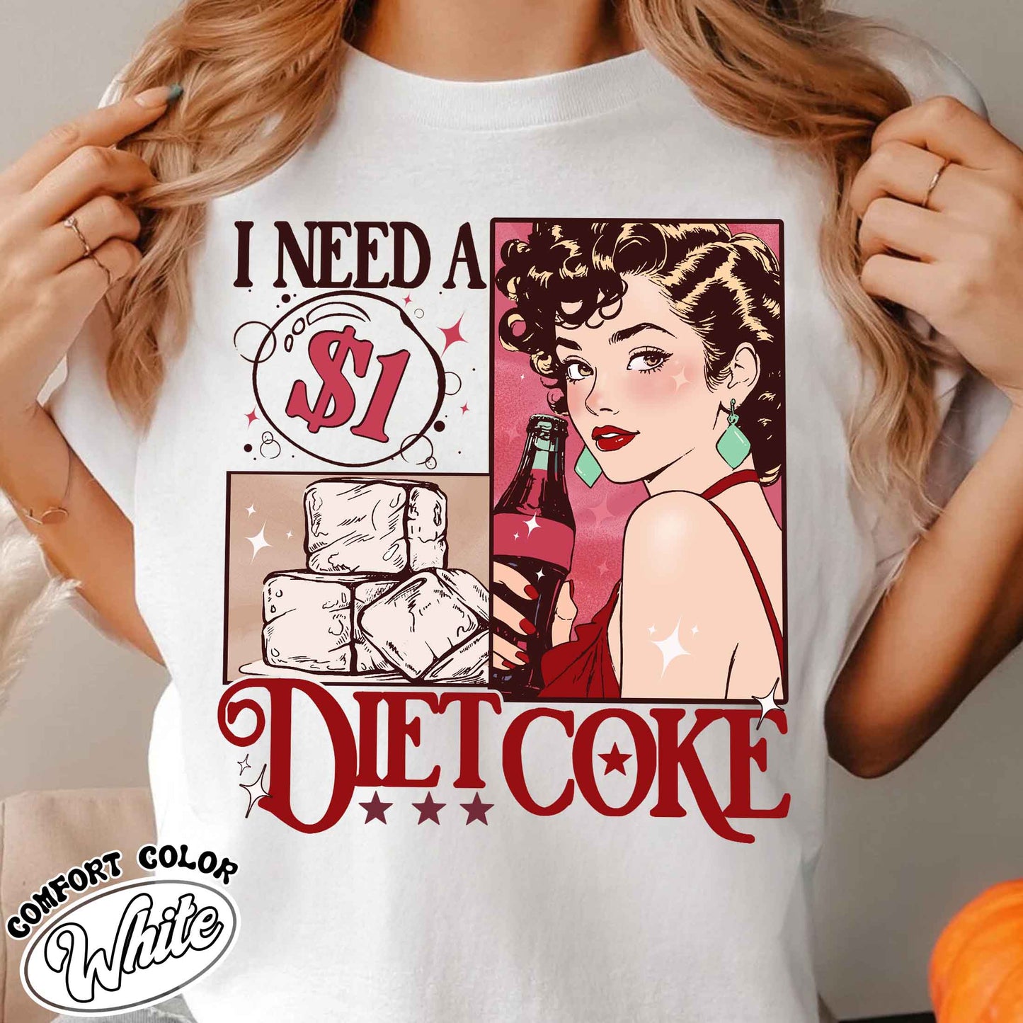 I Need A Diet Coke Pop Caffeine Cola Drinks Comfort Colors Shirt, Diet Coke Bottles, Gift For Diet Coke Lover, Soda, Trendy Funny Shirt