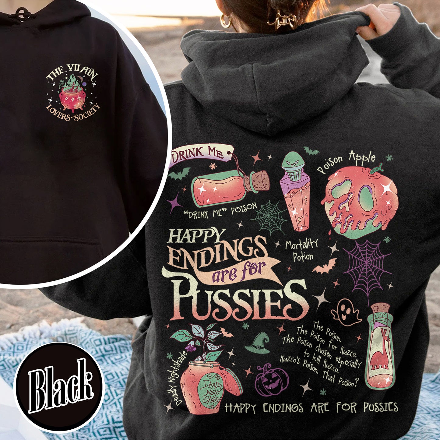 Halloween Hoodie, Pick Your Poison Hoodie, Villain Hoodie, Kuzco Poison Hoodie, Poison Apple Hoodie