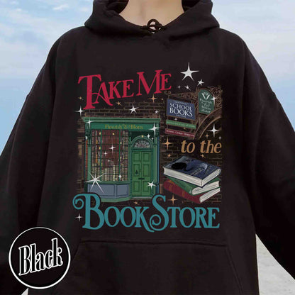 Wizard Book Shop Hoodie, Take Me to the Book Store Hoodie, Bookseller Wizarding HP World Hoodie