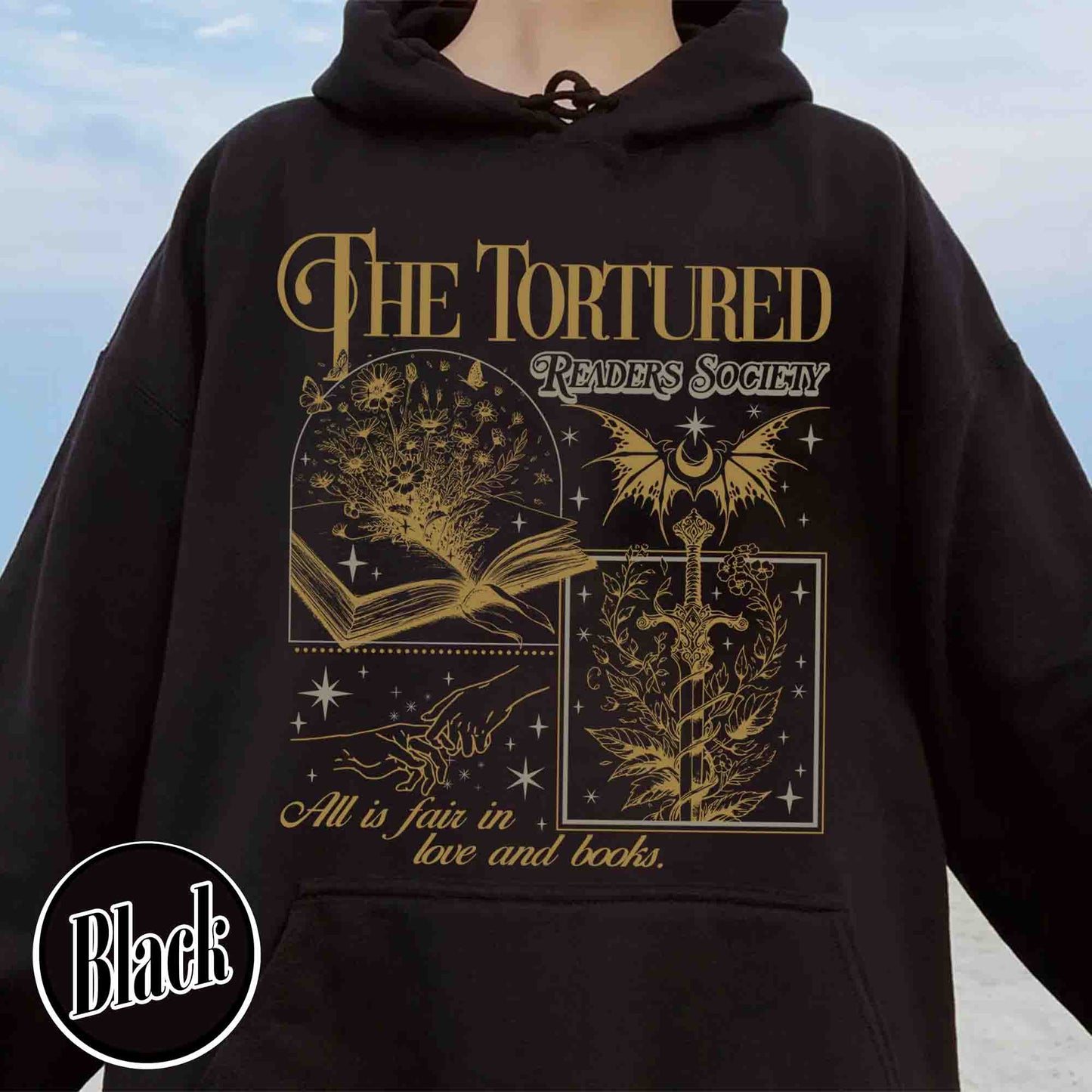 Book Lover Hoodie, the Tortured Readers Society Hoodie, the Tortured Poets Social Club
