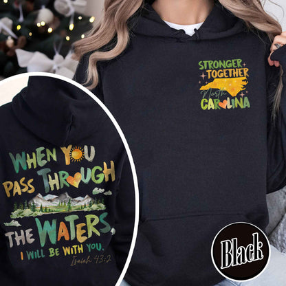 North Carolina Stronger Than the Storm Hoodie, North Carolina Strong Hoodie, Helping Out Western NC Families, North Carolina Stronger Hoodie