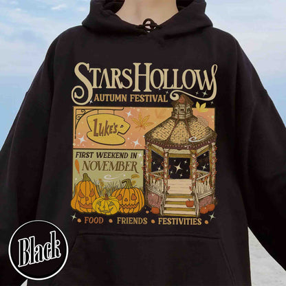 Bookish Hoodie, Stars Hollow Autumn Festival Hoodie, Where You Lead I Will Follow Hoodie