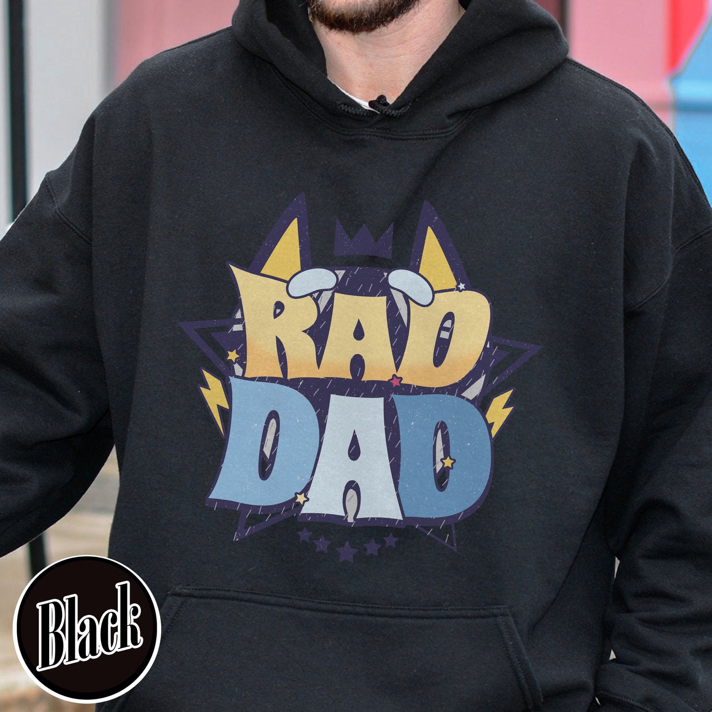 Rad Dad Hoodie, Fathers Day Gift, Rad Like Dad Hoodie, Dad Matching Hoodie, Cool Dads Club, Kids Hoodie For Fathers Day, The Girl Father Hoodie