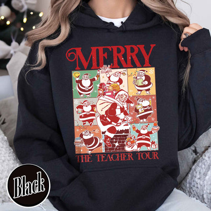 Christmas Teacher Era Tour Hoodie, Merry Christmas Hoodie, Santa Clause Hoodie, Christmas Teacher Hoodie, Santas Teachers Hoodie, Teachers Day Gift