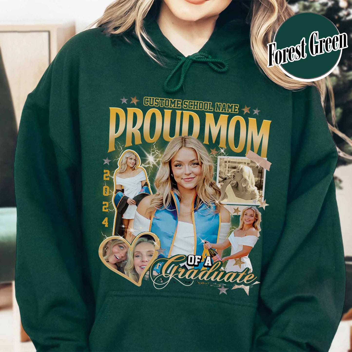 Custom Family Graduation Hoodie, Senior 2025 Family Matching Hoodie, Class of 2025 Family Graduation Shirts, Custom Graduation Shirts Photos