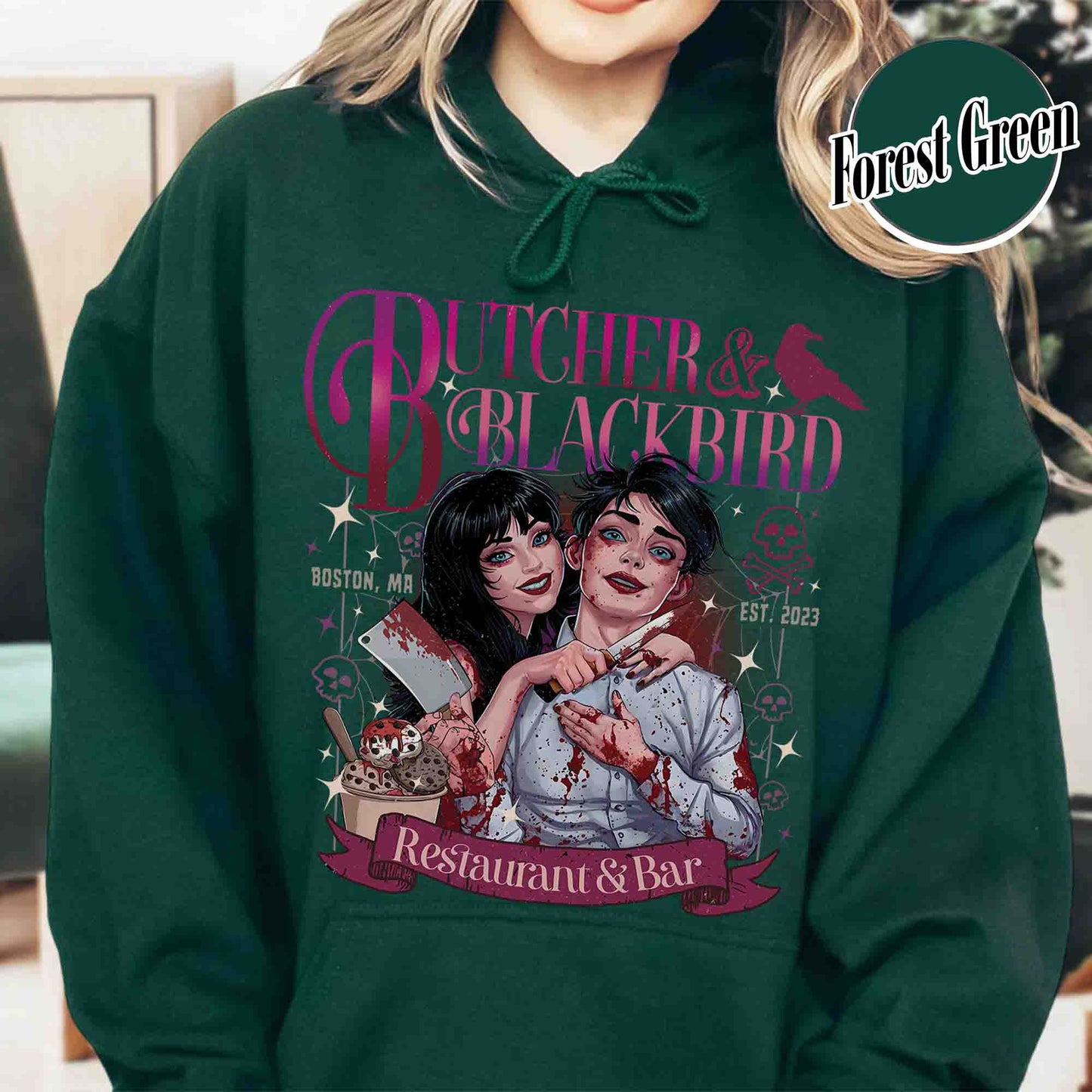 Bookish Hoodie, Butcher and Blackbird Hoodie, Dark Romance Social Club Hoodie, Booklover Gift