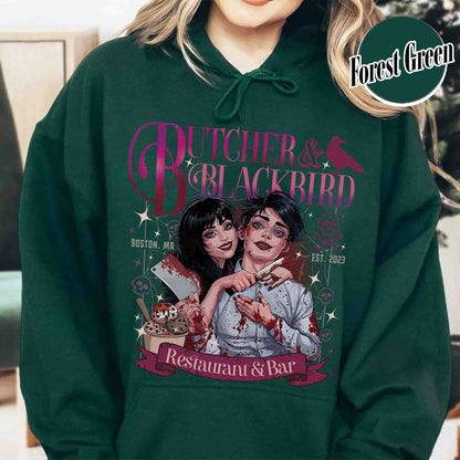 Bookish Hoodie, Butcher and Blackbird Hoodie, Dark Romance Social Club Hoodie, Booklover Gift