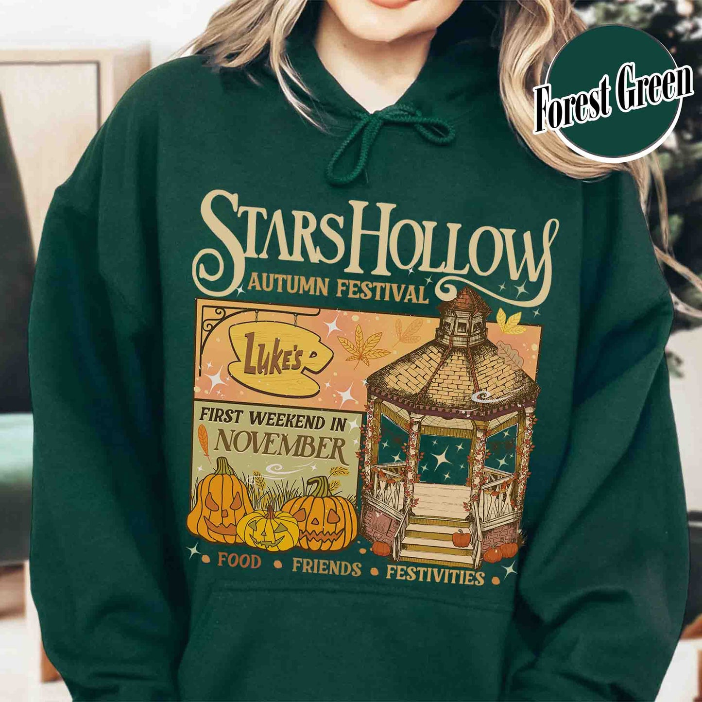 Bookish Hoodie, Stars Hollow Autumn Festival Hoodie, Where You Lead I Will Follow Hoodie