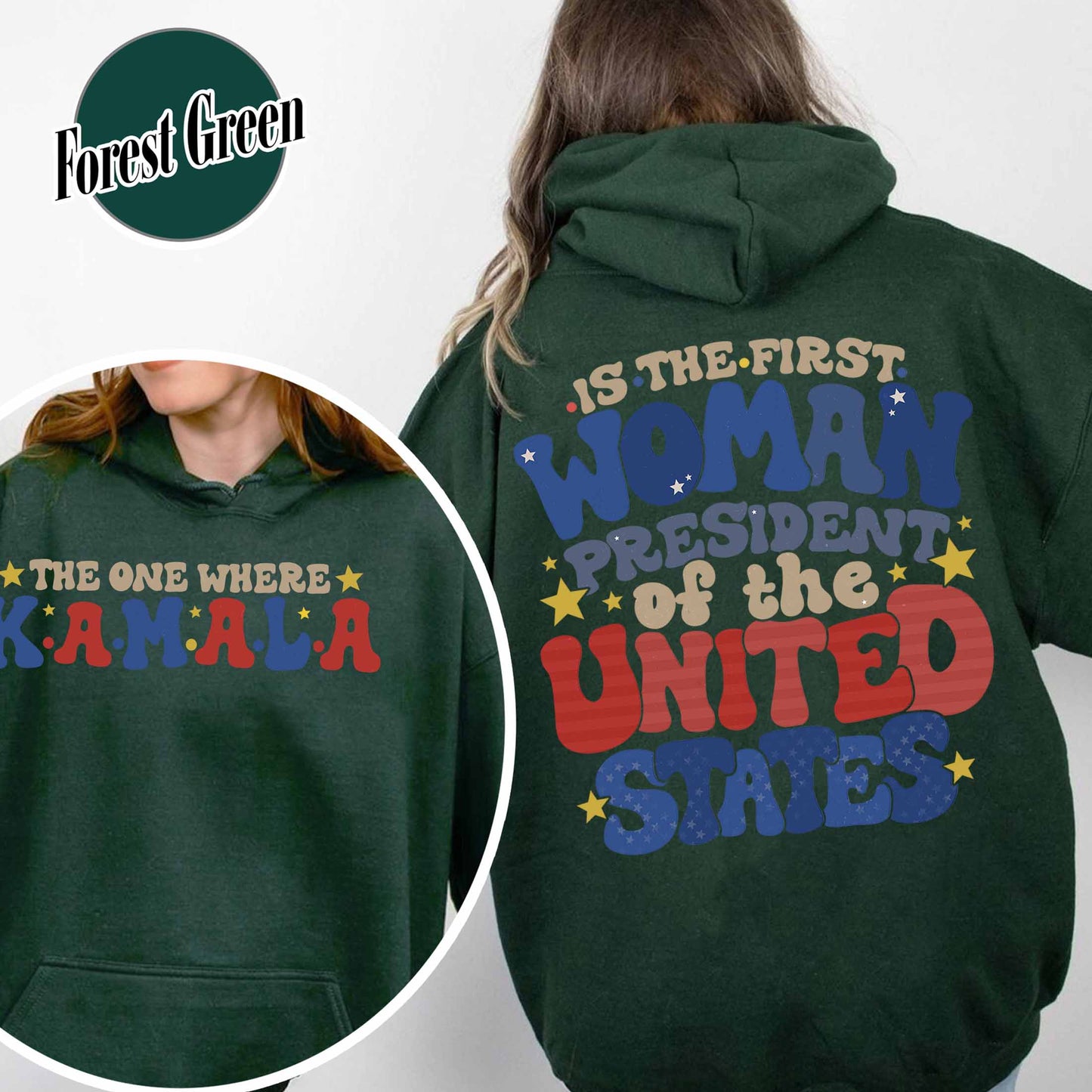 Election Hoodie, the One Where Kamala Is the First Woman President, Kamala Harris 2024 Election Hoodie