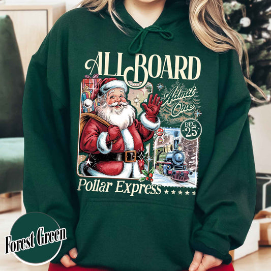 Polar Express Hoodie, North Pole Hoodie, Polar Express Hoodie, Merry Christmas Hoodie, Cute Winter Hoodie, Winter Season, Polar Express Gift