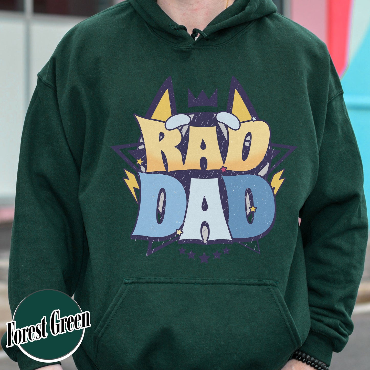 Rad Dad Hoodie, Fathers Day Gift, Rad Like Dad Hoodie, Dad Matching Hoodie, Cool Dads Club, Kids Hoodie For Fathers Day, The Girl Father Hoodie
