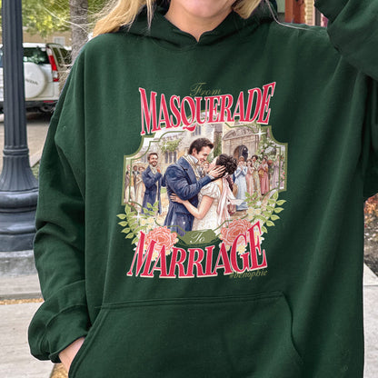 From Masquerade to Marriage #benophie Regency Wedding, Bridgerton Inspired Romance Book Lover Hoodie
