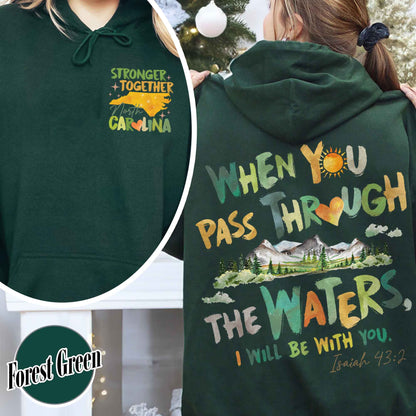 North Carolina Stronger Than the Storm Hoodie, North Carolina Strong Hoodie, Helping Out Western NC Families, North Carolina Stronger Hoodie