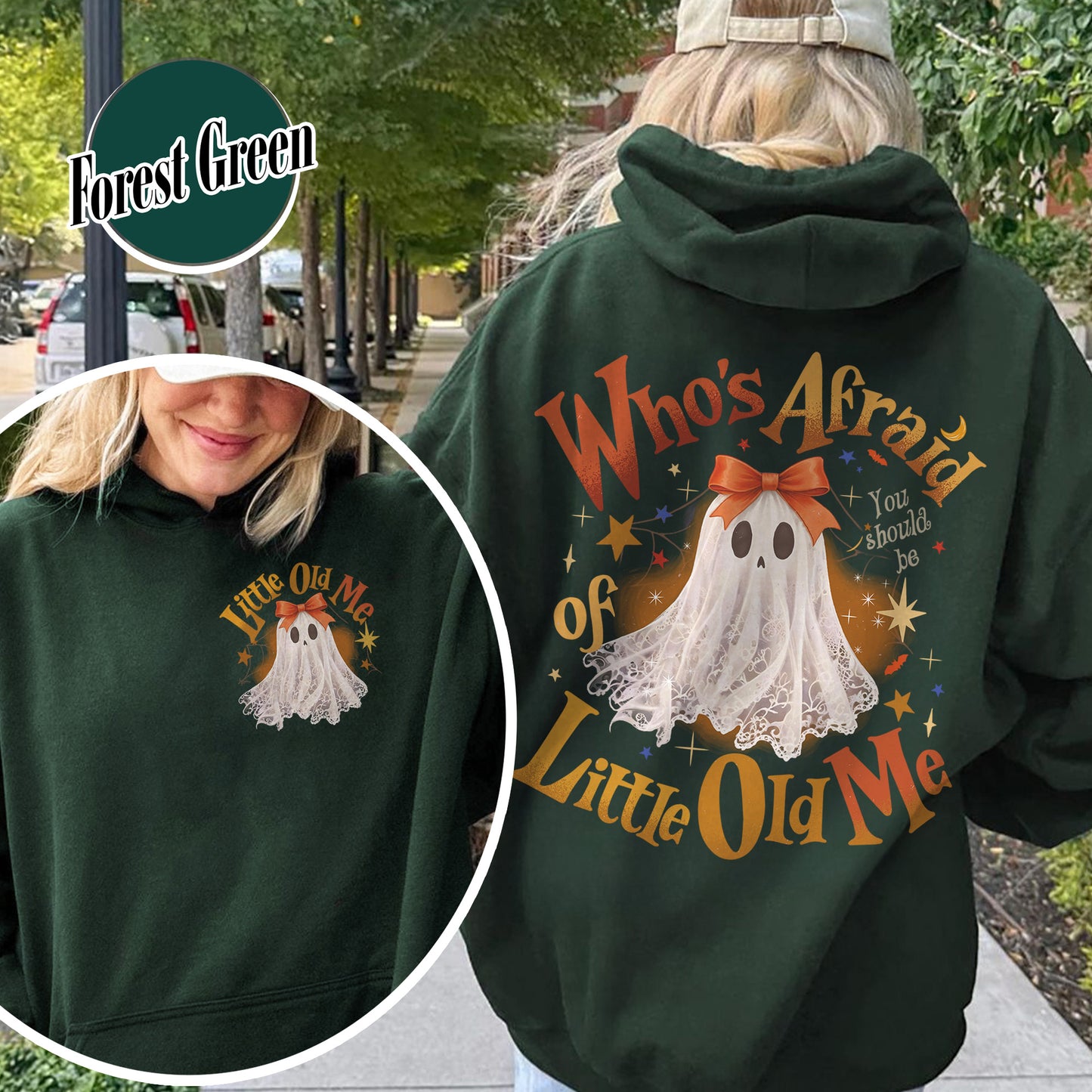 Halloween Ghost Hoodie, Whos Afraid of Little Old Me Hoodie, Will You Should Be Hoodie