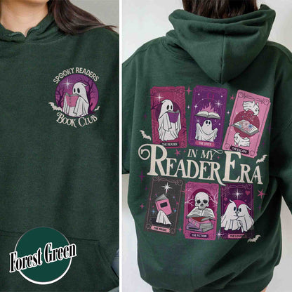 Booklover Hoodie, in My Reading Era Hoodie, Tarot Cards With Book Hoodie, Spooky Reader Hoodie