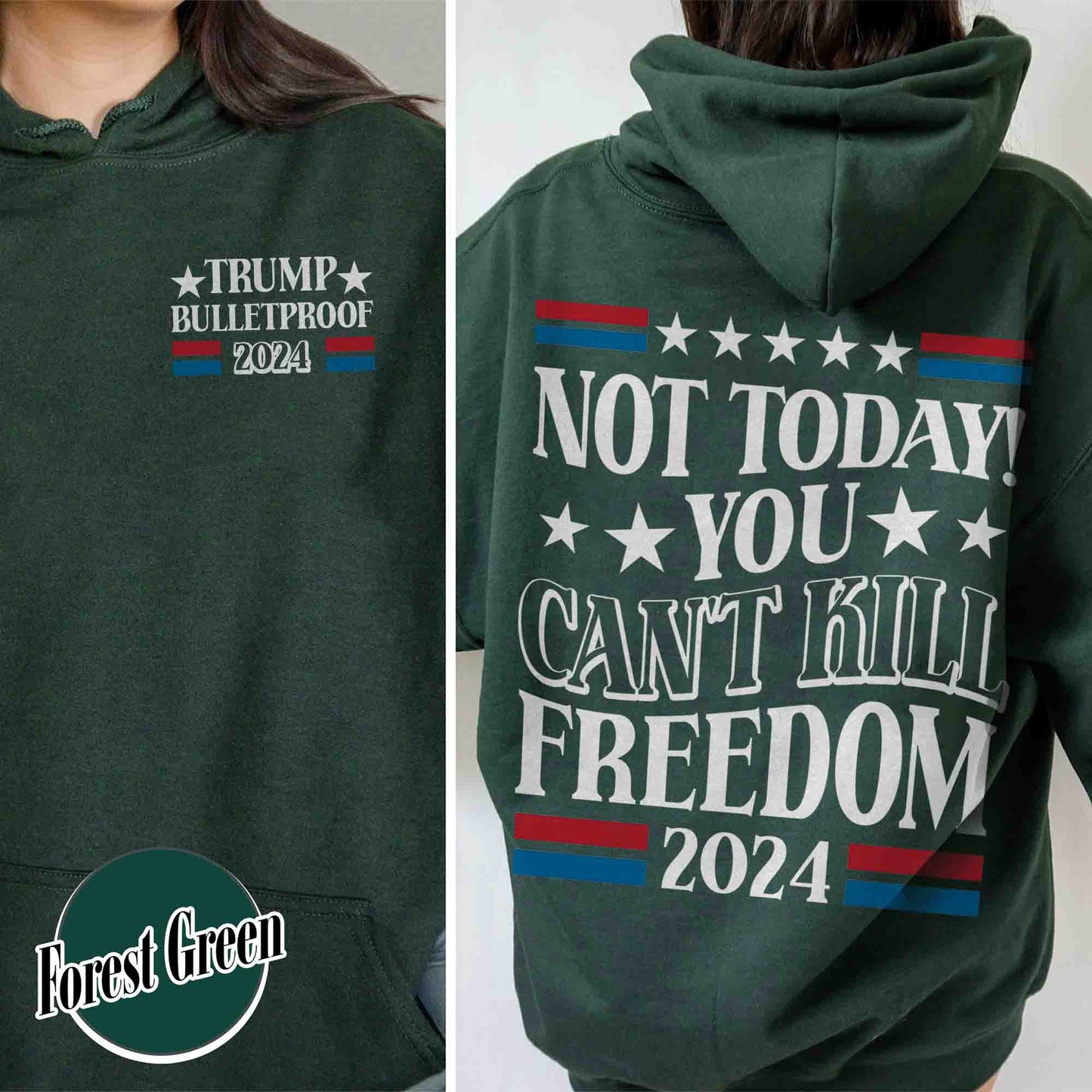 Election Hoodie, Not Today You Can’t Kill Freedom Hoodie, Bulletproof Hoodie, Failed Assassination Hoodie