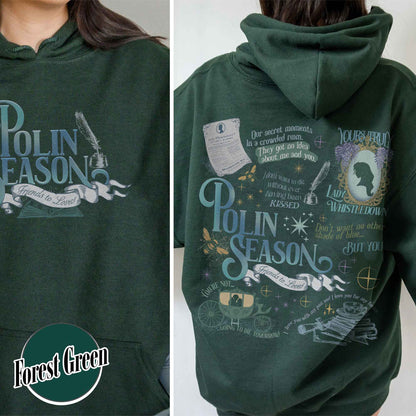 Penelope Colin Bridgerton Season 3 Hoodie, Polin Season, Penelope And Colin Hoodie, Spill The Tea Lady Whistledown's Society Papers Hoodie