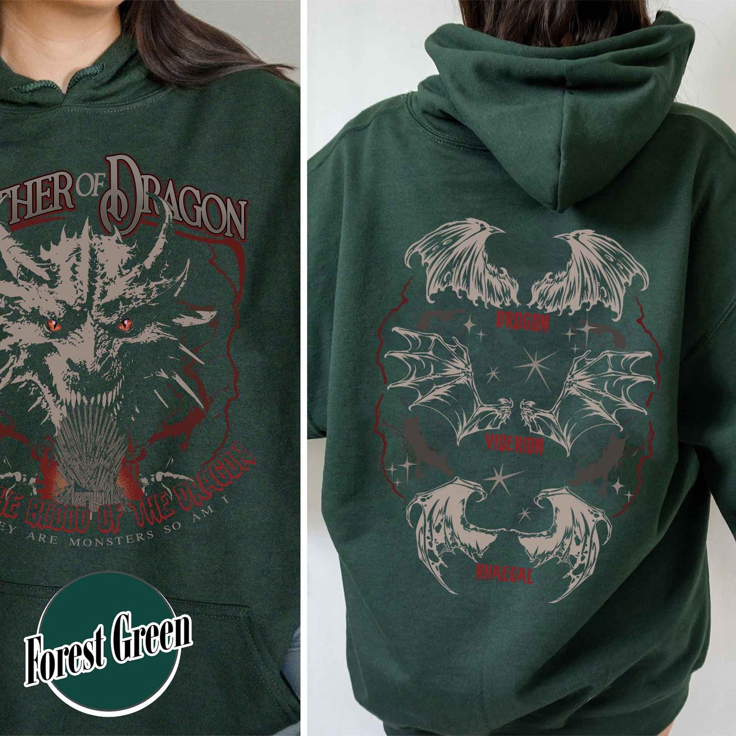Father of the Dragon Hoodie, Mother of Dragons Hoodie, Mother of Dragon Year of the Dragon, Father of Dragons Hoodie, GOT Hoodie